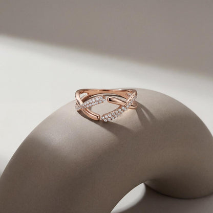 Rose Gold Adjustable Arc Ring product image 2