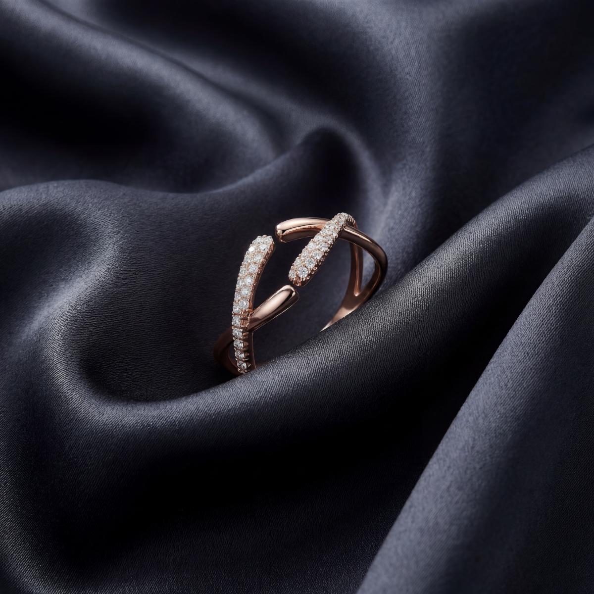 Rose Gold Adjustable Arc Ring product image 3
