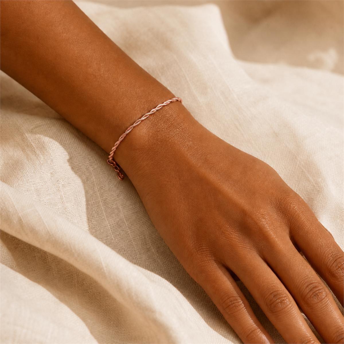 Rose Gold Aria Twist Bracelet product image 3