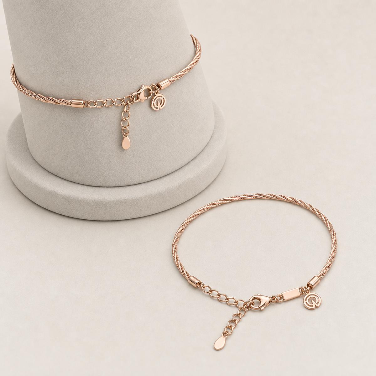 Rose Gold Aria Twist Bracelet product image 6