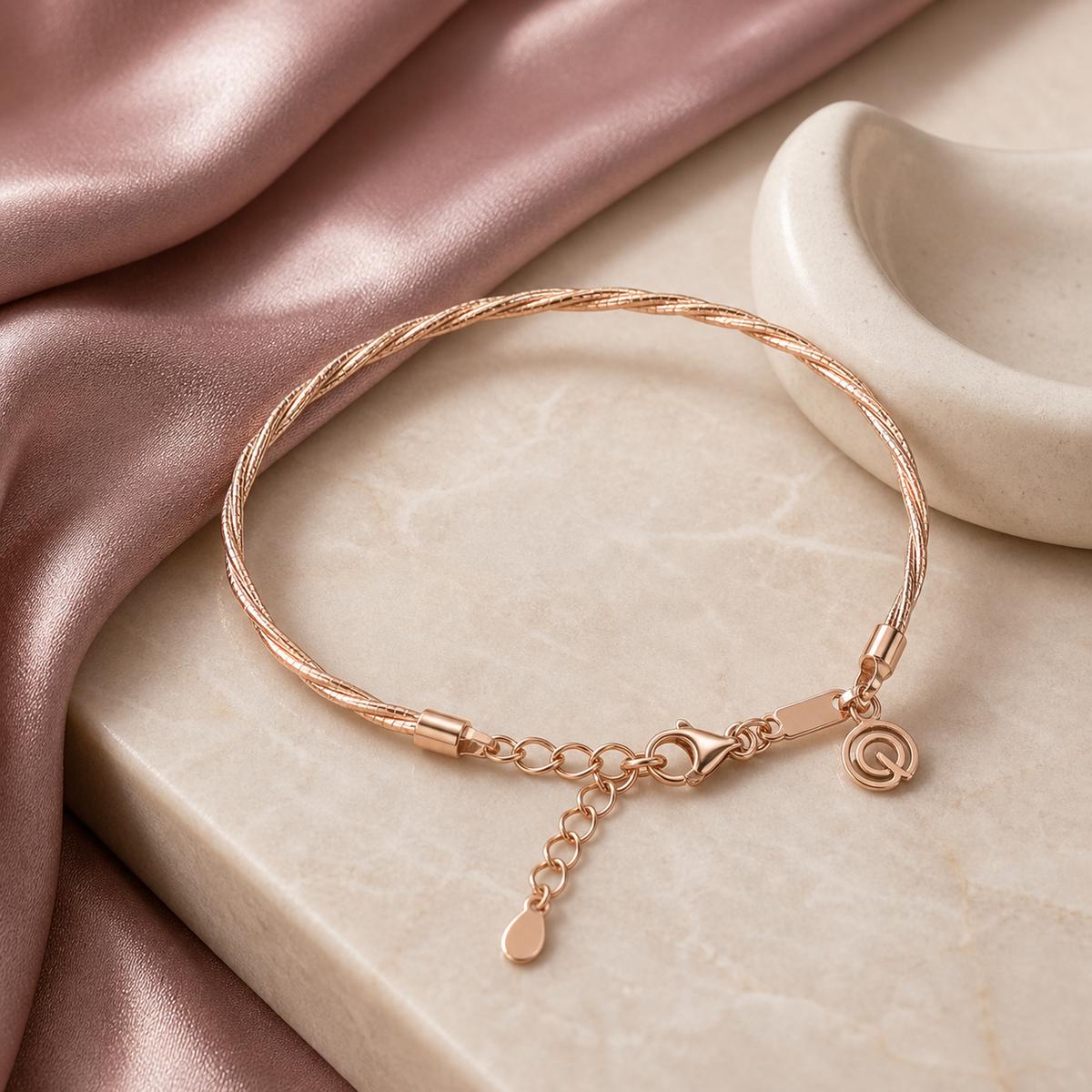 Rose Gold Aria Twist Bracelet product image 2