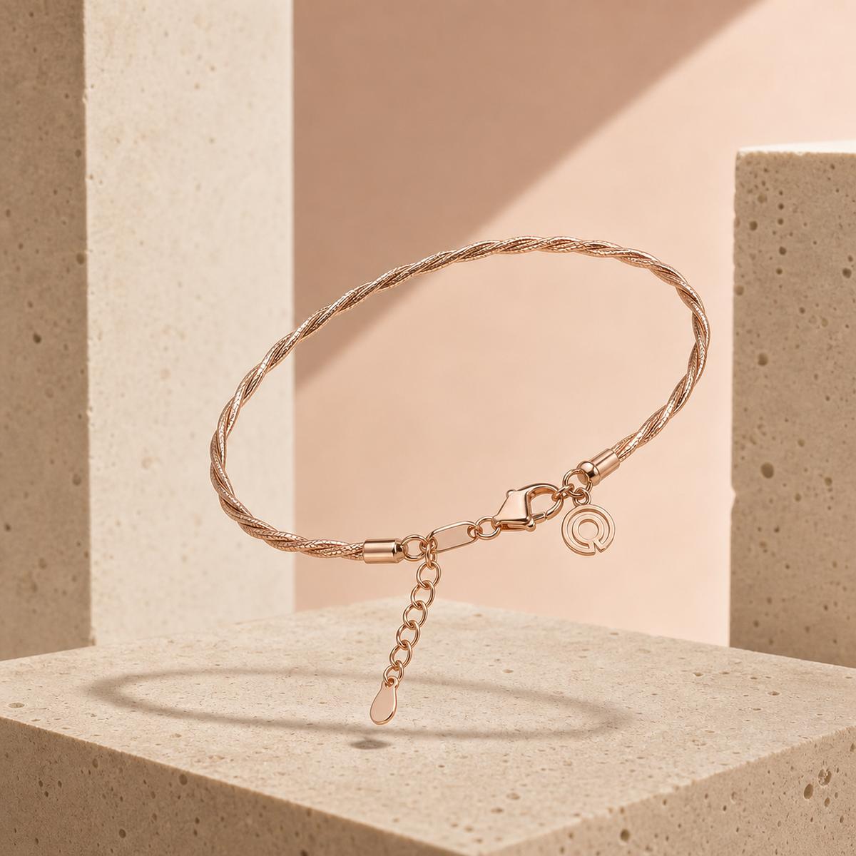 Rose Gold Aria Twist Bracelet product image 5