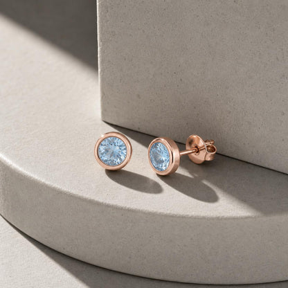 Rose Gold Astra Bezel Earrings product image 8