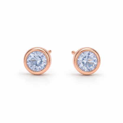 Rose Gold Astra Bezel Earrings product image 2