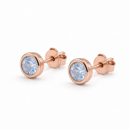 Rose Gold Astra Bezel Earrings product image 5