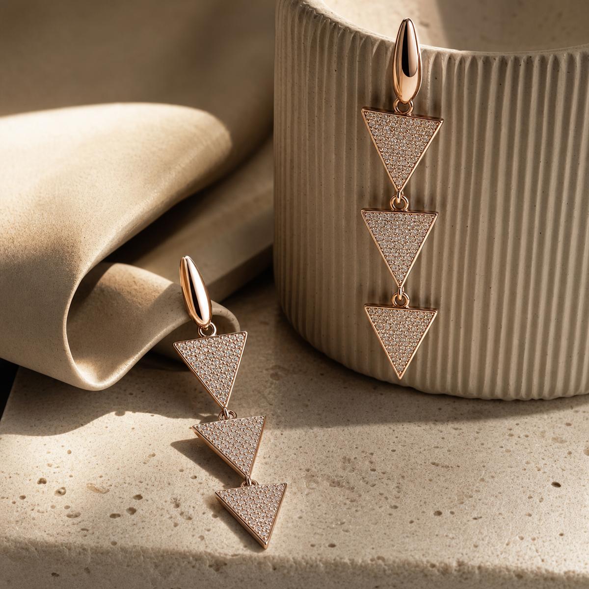 Rose Gold Astra Cascade Earrings product image 4