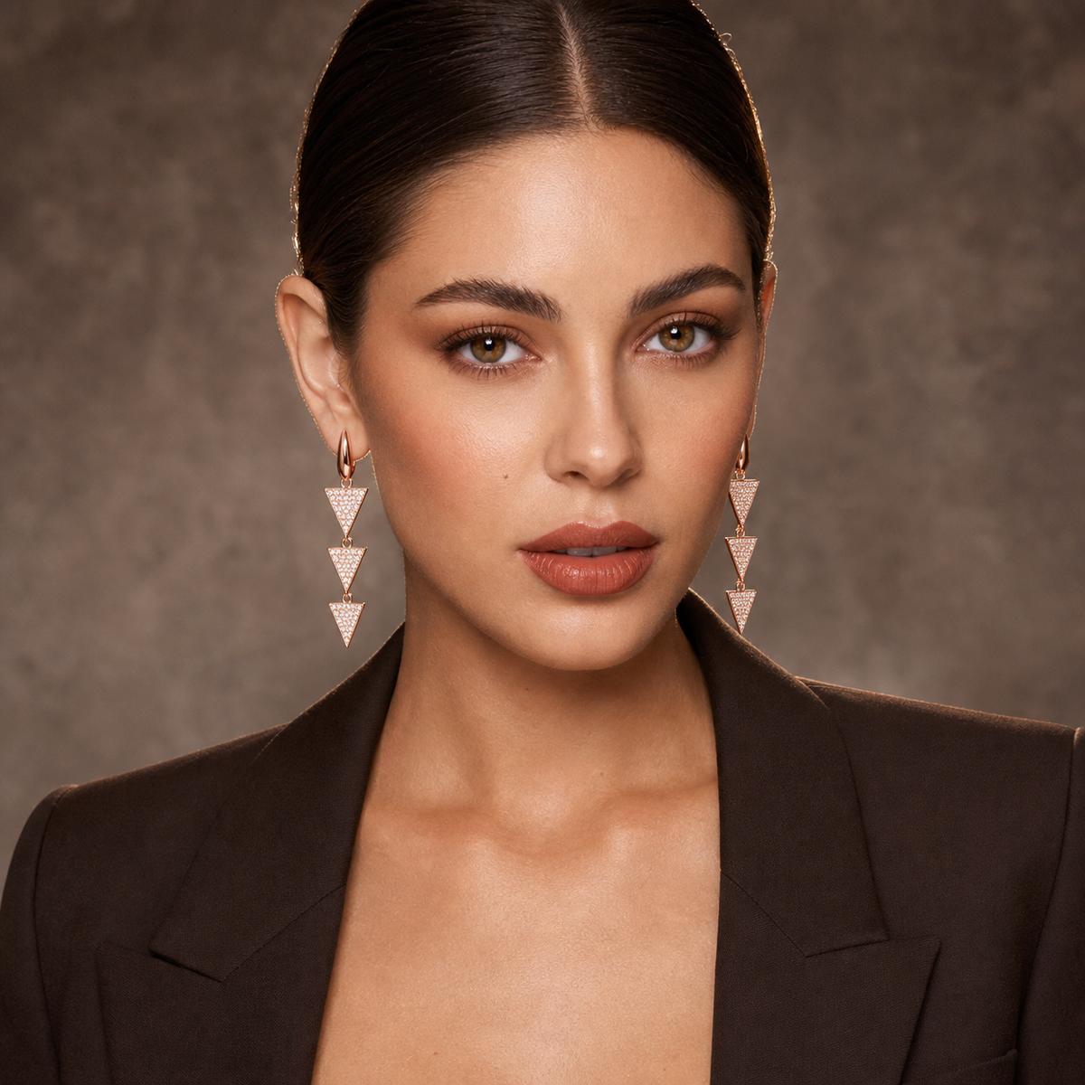 Rose Gold Astra Cascade Earrings product image 8