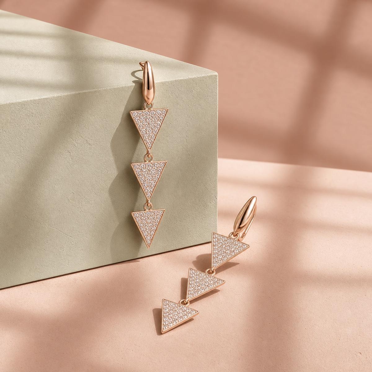 Rose Gold Astra Cascade Earrings product image 5