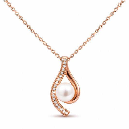 Rose Gold Aurelia Paisley Pendant product image 1