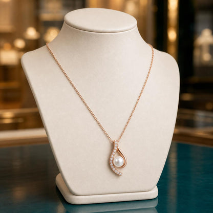 Rose Gold Aurelia Paisley Pendant product image 6