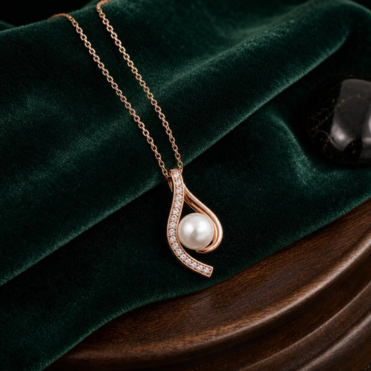 Rose Gold Aurelia Paisley Pendant product image 2