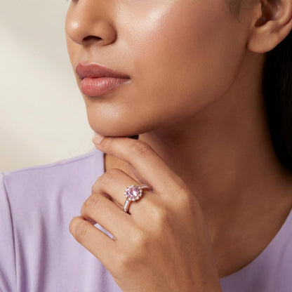Rose Gold Blush Crown Ring product image 4