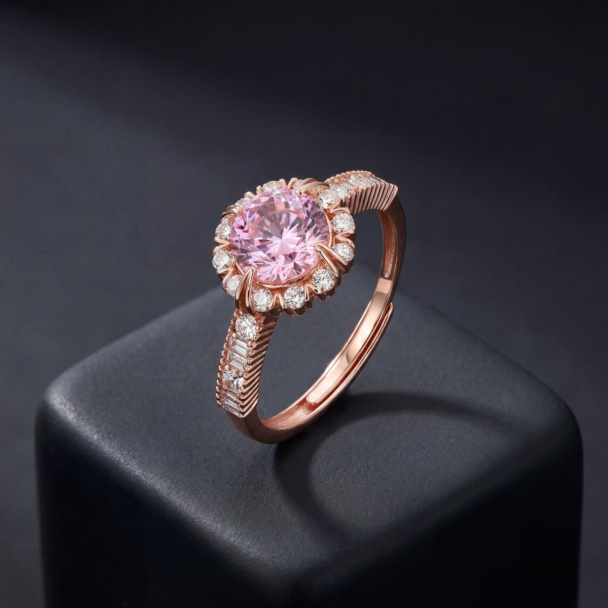 Rose Gold Blush Crown Ring product image 5