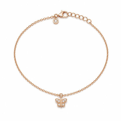 Rose Gold Bow Cross Anklet product image 2