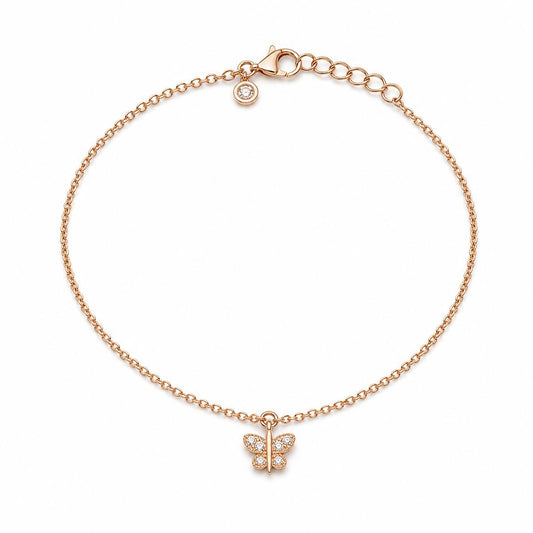 Rose Gold Bow Cross Anklet product image 2