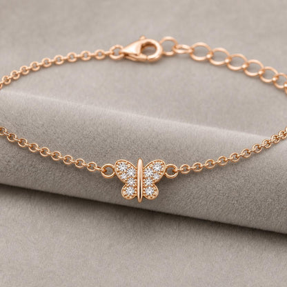 Rose Gold Bow Cross Anklet product image 3