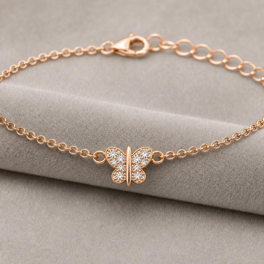 Rose Gold Bow Cross Anklet product image 3