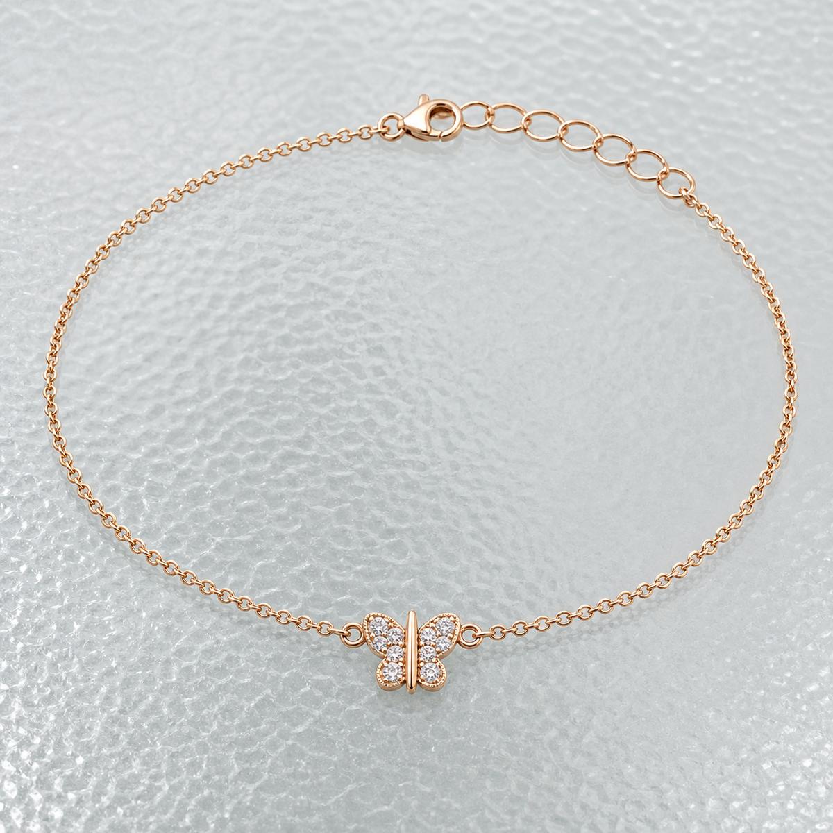 Rose Gold Bow Cross Anklet product image 4