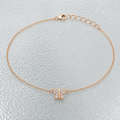 Rose Gold Bow Cross Anklet product image 4