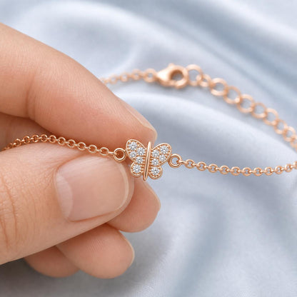 Rose Gold Bow Cross Anklet product image 11
