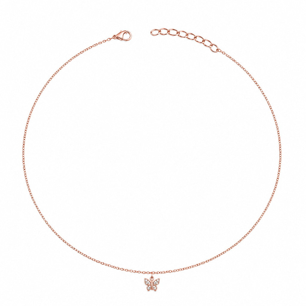 Rose Gold Butterfly Spark Anklet product image 1