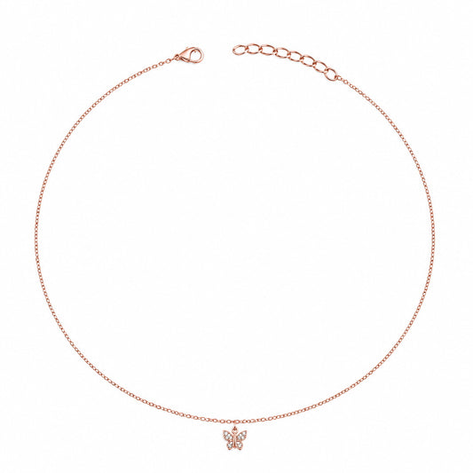 Rose Gold Butterfly Spark Anklet product image 1