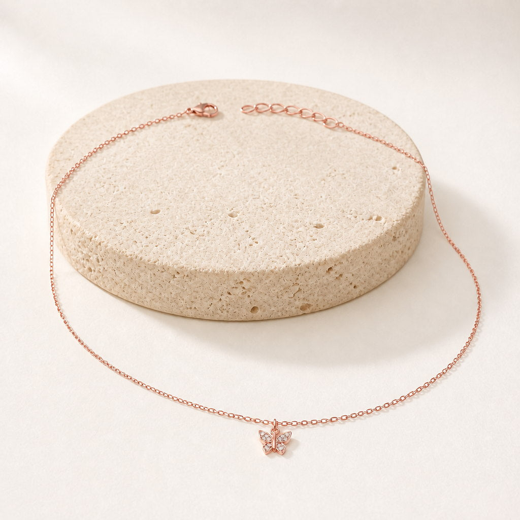 Rose Gold Butterfly Spark Anklet product image 2