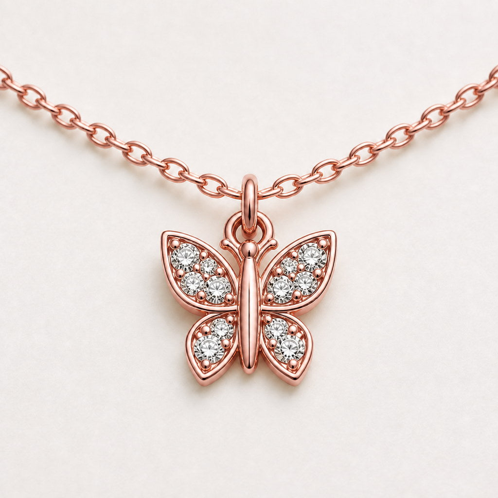 Rose Gold Butterfly Spark Anklet product image 5
