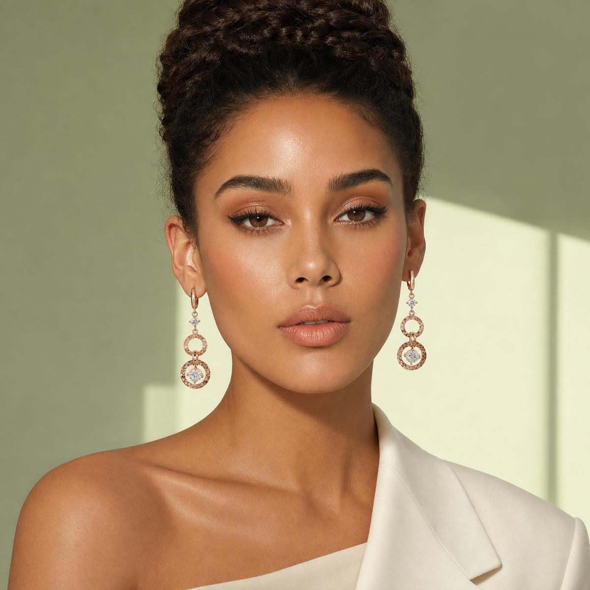 Rose Gold Celeste Orbit Earrings product image 8