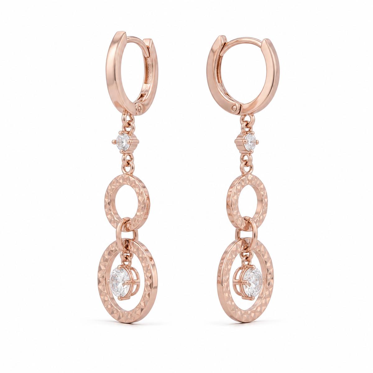 Rose Gold Celeste Orbit Earrings product image 3