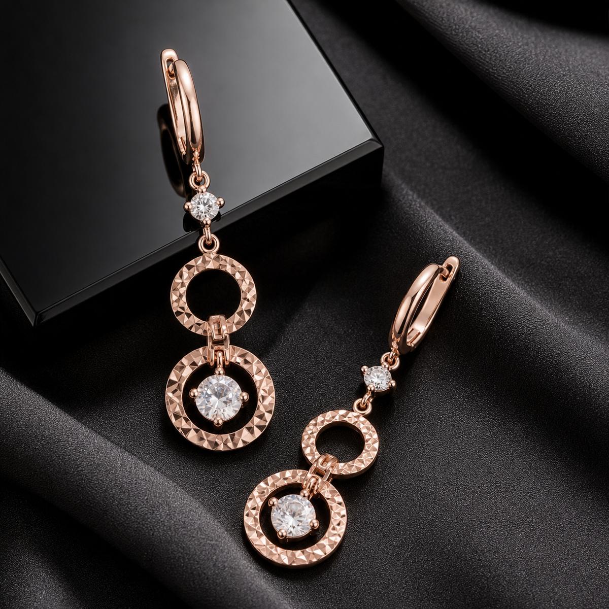 Rose Gold Celeste Orbit Earrings product image 6