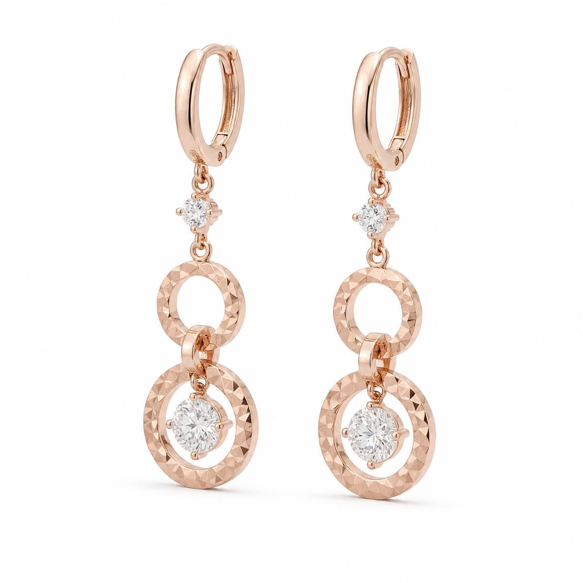 Rose Gold Celeste Orbit Earrings product image 2