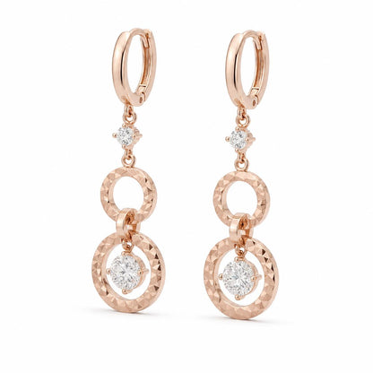 Rose Gold Celeste Orbit Earrings product image 2