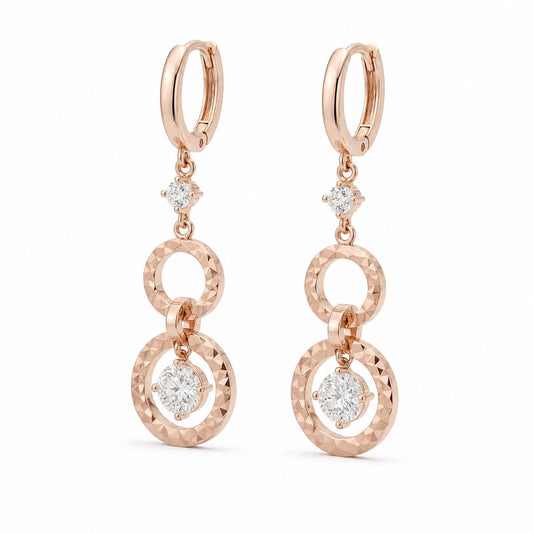 Rose Gold Celeste Orbit Earrings product image 2