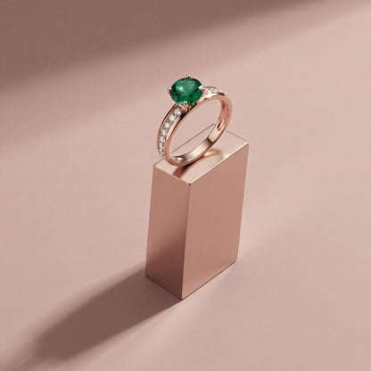 Rose Gold Celestia Ring design detail