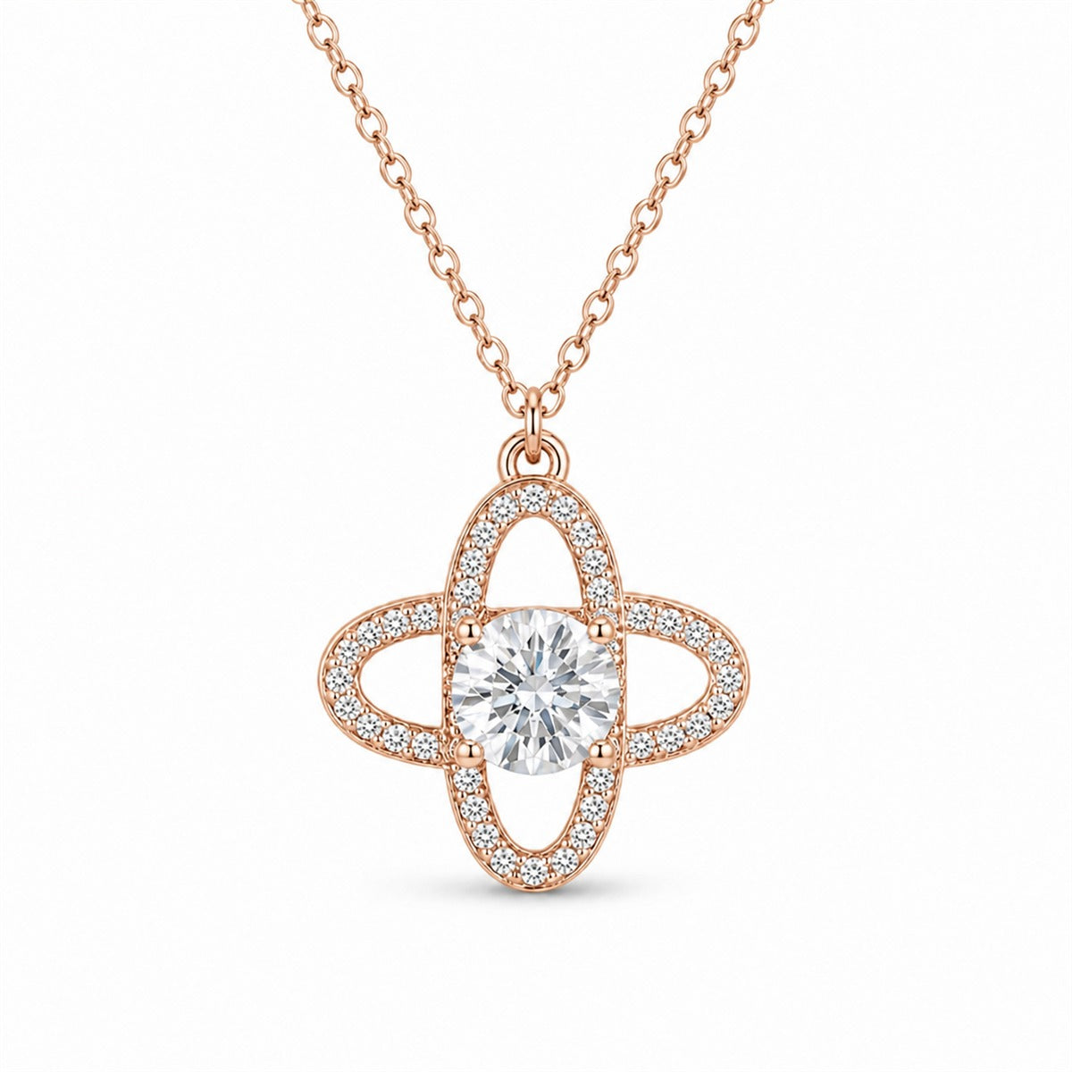 Rose Gold Celestial Orbit Pendant product image 4