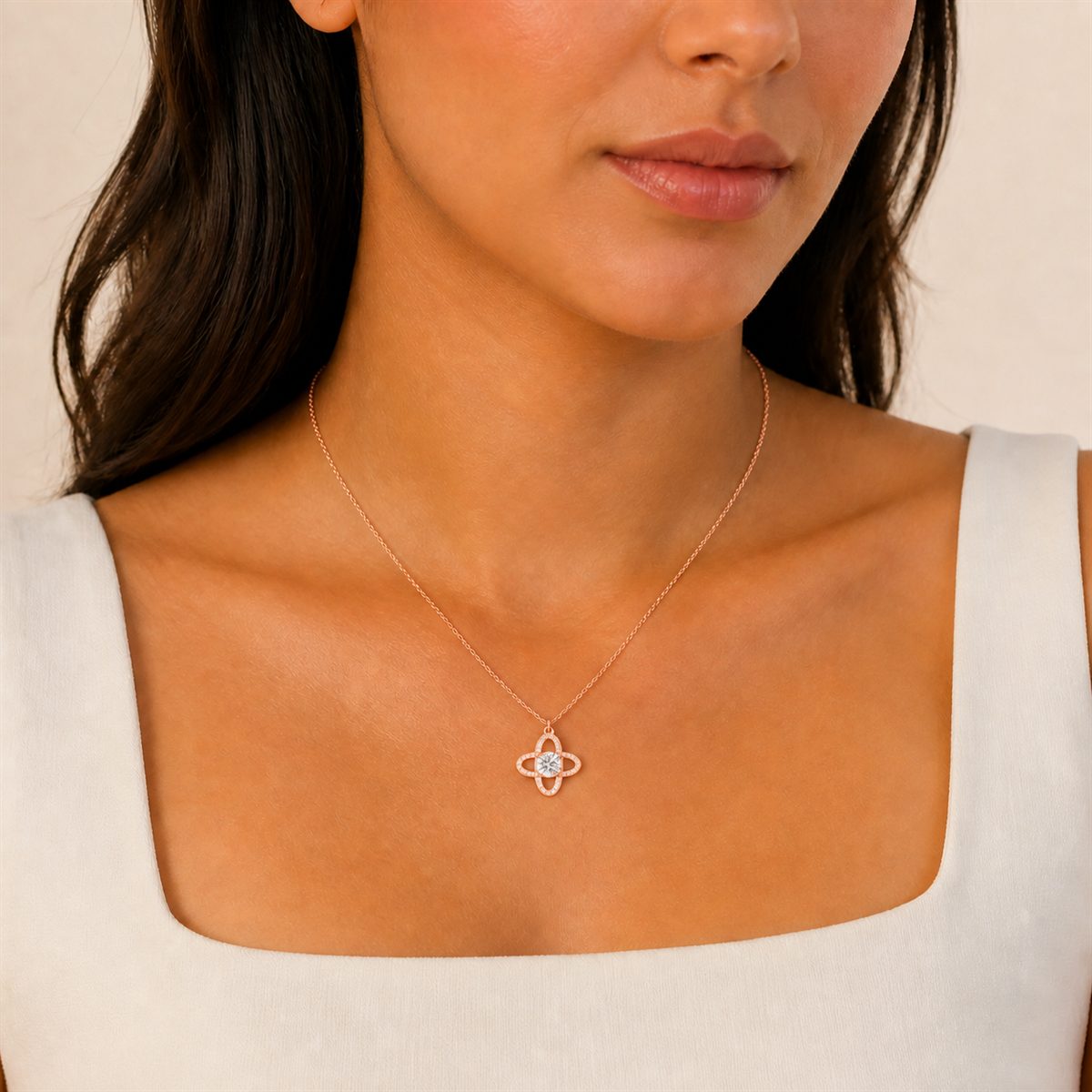 Rose Gold Celestial Orbit Pendant product image 5