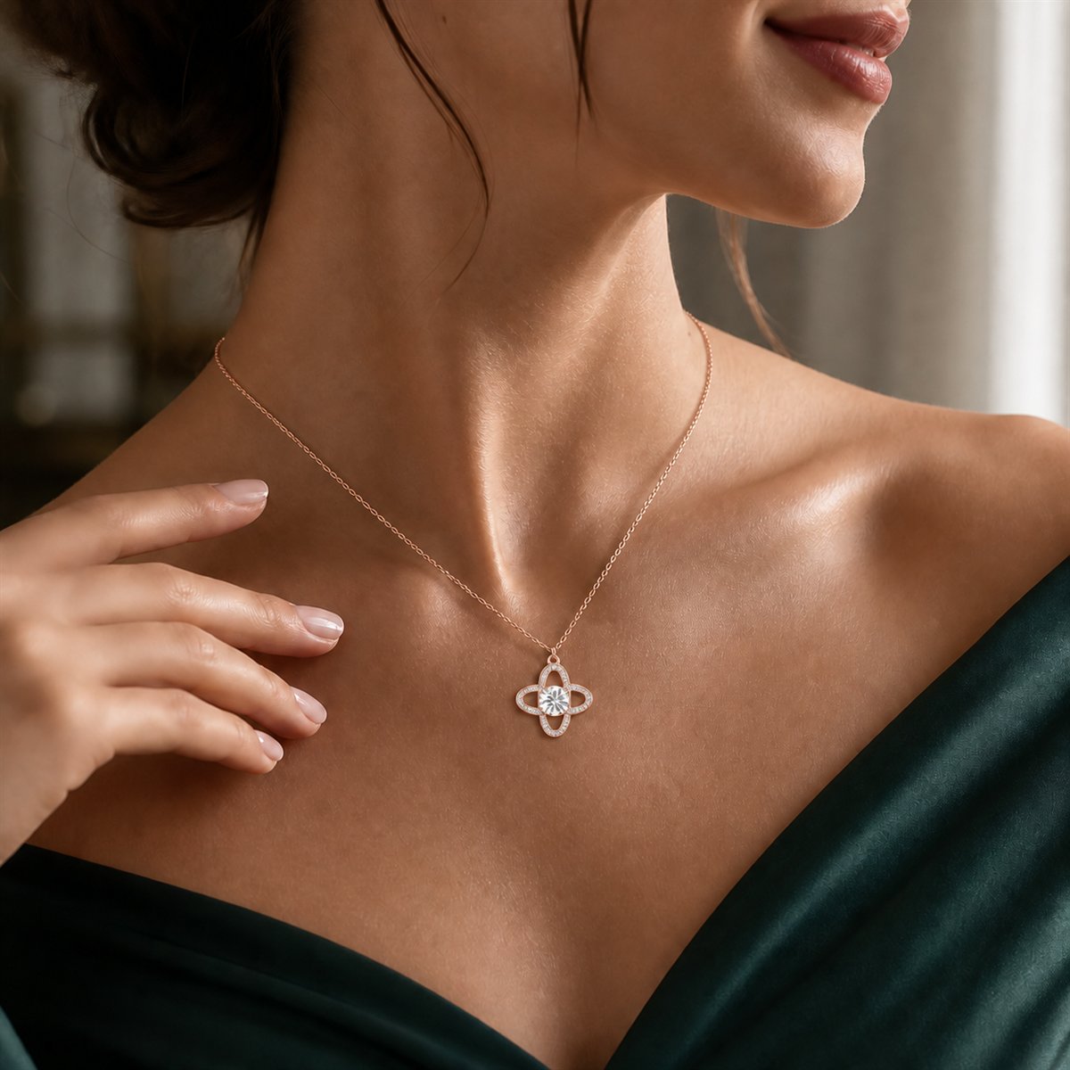 Rose Gold Celestial Orbit Pendant product image 6