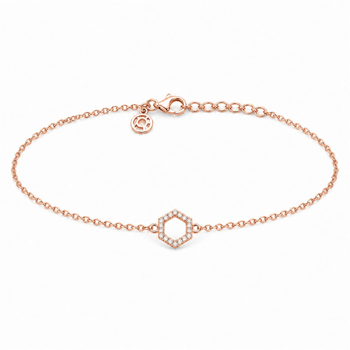 Rose Gold Circle Halo Anklet product image 1