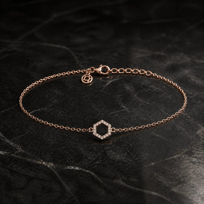 Rose Gold Circle Halo Anklet product image 2