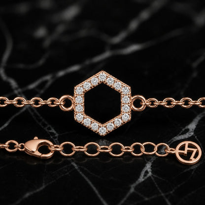 Rose Gold Circle Halo Anklet product image 3