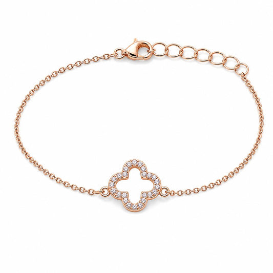 Rose Gold Clover Halo Anklet product image 2