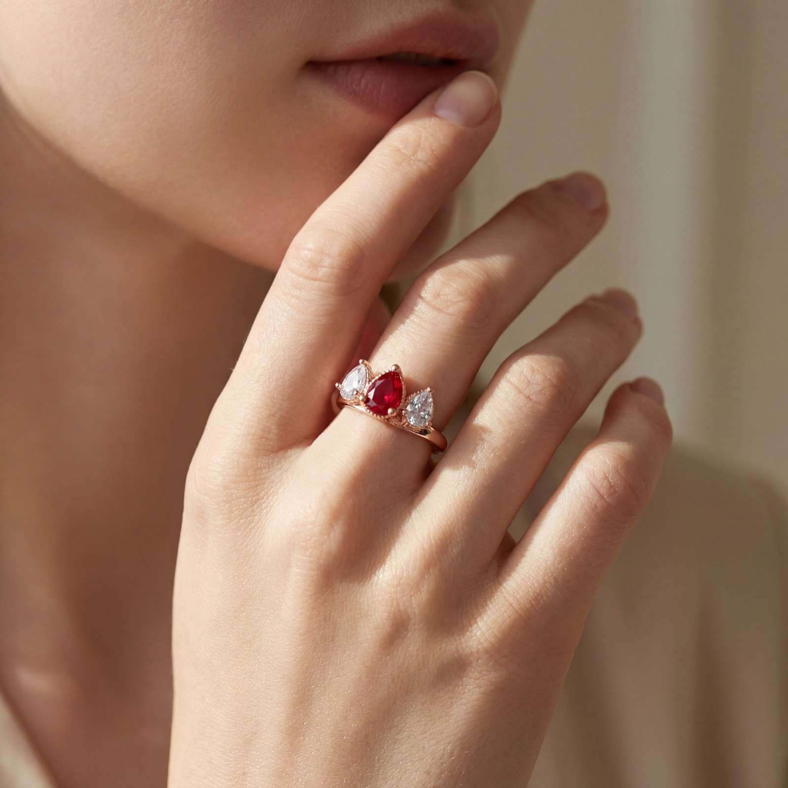 Rose Gold Crimsona Ring product image 7