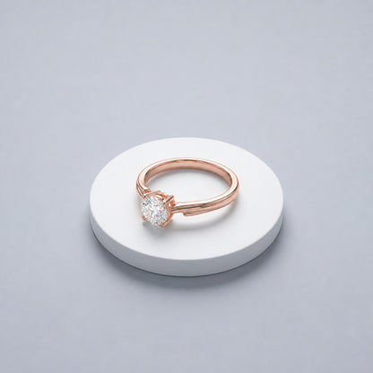 Rose Gold Crown Solitaire Ring product image 4