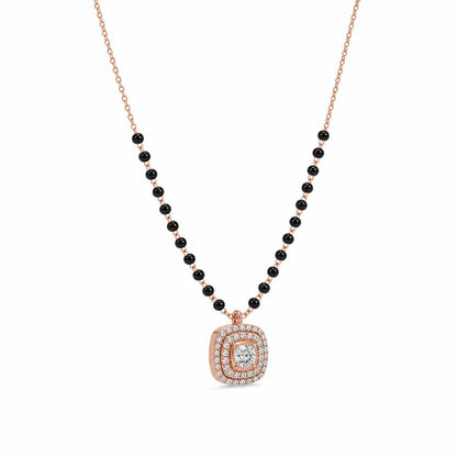 Rose Gold Cushion Halo Mangalsutra product image 2