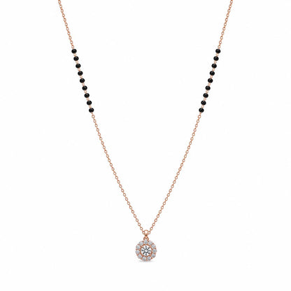 Rose Gold Dewdrop Halo Mangalsutra product image 1