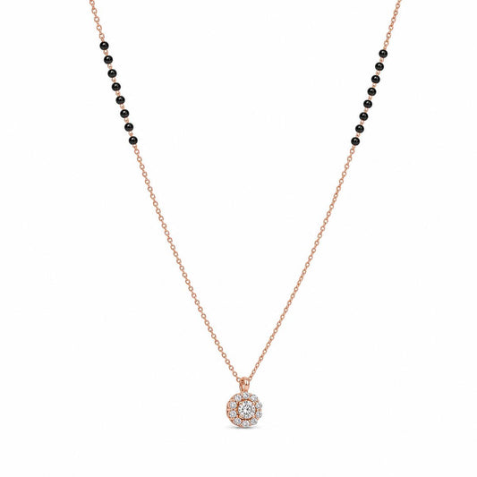 Rose Gold Dewdrop Halo Mangalsutra product image 2