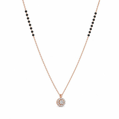 Rose Gold Dewdrop Halo Mangalsutra product image 2