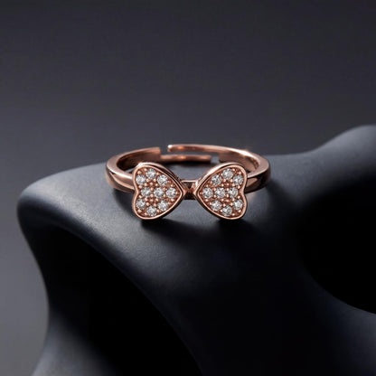 Rose Gold Adjustable Double Love Ring product image 2