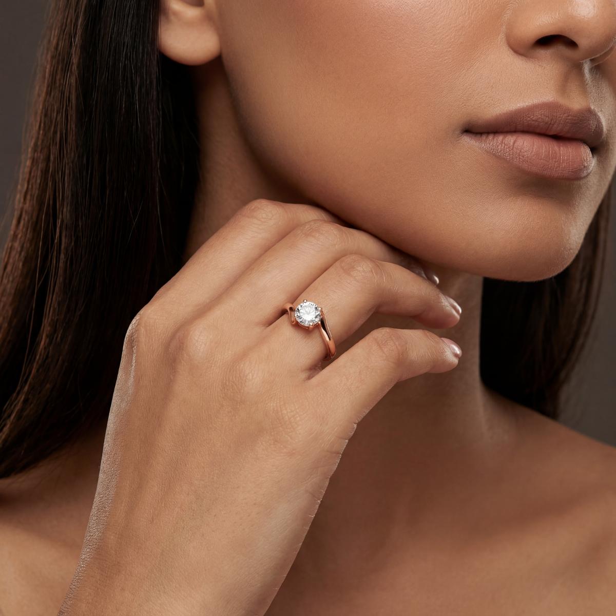 Rose Gold Eterna Solitaire Ring product image 5